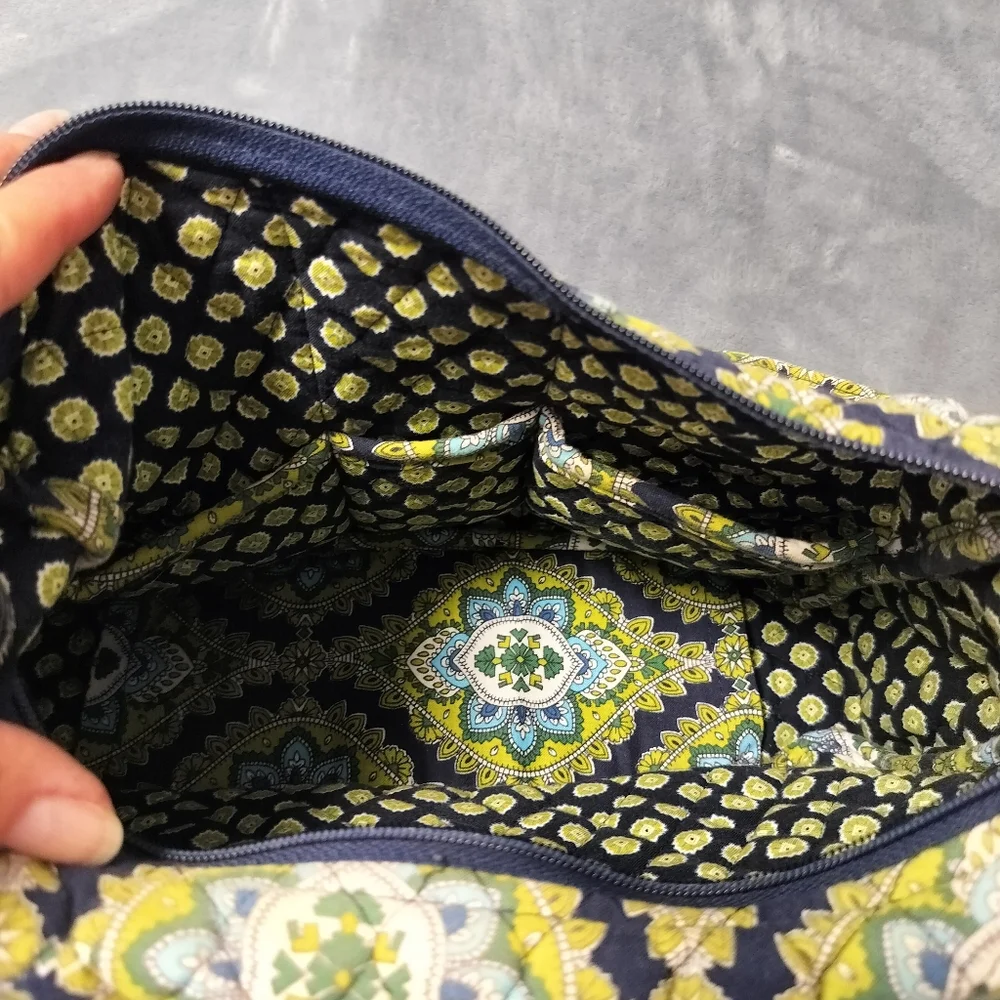 2/$30 Vera Bradley Cambridge Green Shoulder‎ Bag Purse Adjustable Strap OS